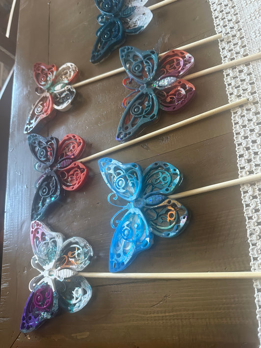 Butterflies plant decor -various colors