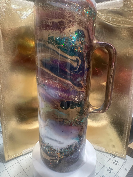 30 oz Tumbler with handle - Western 2.0