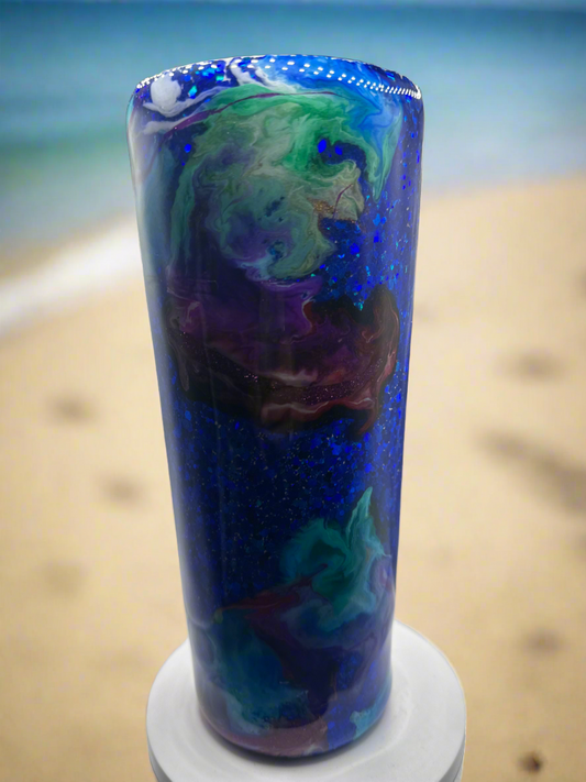 24 oz Blue Lagoon Tumbler with lid