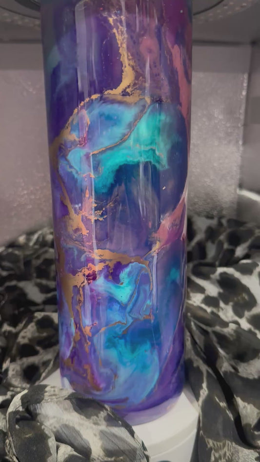30 OZ Tumbler blues /gold