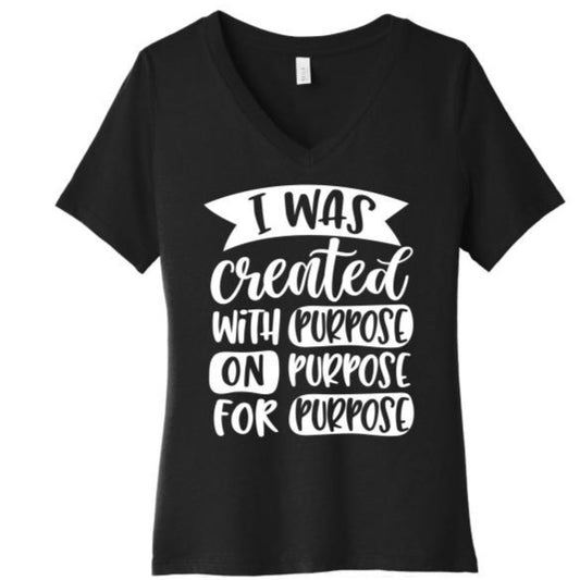 Christian T-shirt “Purpose, I was created!”