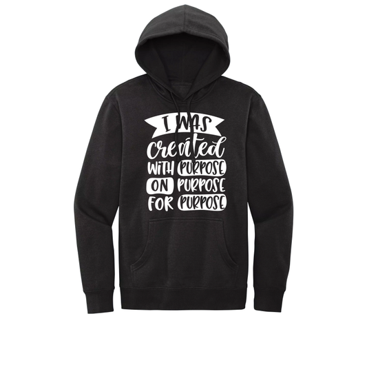 Sweatshirt “created for purpose”