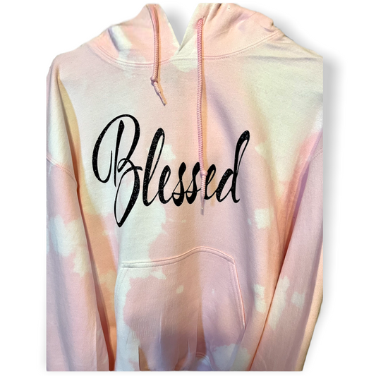 "Blessed" Tie-Dye Hoodie