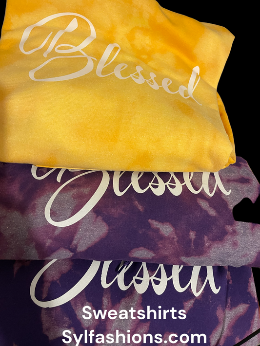 "Blessed" Tie-Dye Hoodie